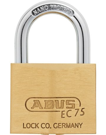 Bild AV - Vorhangschloss 75/40, Messing massiv - ABUS-0