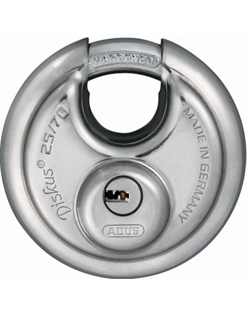 Bild AV - Vorhangschloss, Diskus 25/70, Edelstahl edelstahl - ABUS-0