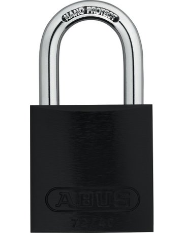 Bild AV - Vorhangschloss, Titalium 72/40, TITALIUM™-Spezialaluminium schwarz - ABUS-0