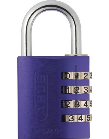 Bild AV - Zahlen-Vorhangschloss 145/40 B/DFNLI, Aluminium massiv, blau, lila - ABUS-3