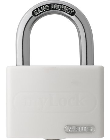 Bild AV - Vorhangschloss T65AL/40, Aluminium leicht massiv weiß - ABUS-0