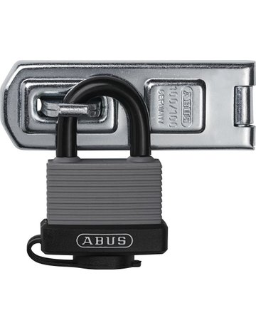 Bild Tür- Überfalle Set, mit Zylindervorhangschloss, 100/100+70AL/45, Stahl korrosionsgeschützt - ABUS-0