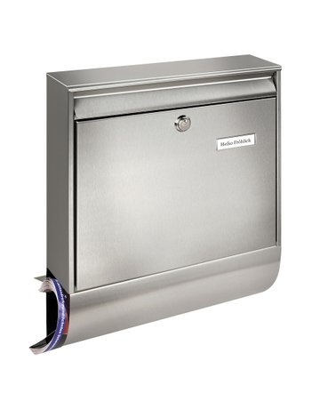 Bild Briefkasten Borkum-Set 38770 Ni,Edelst. Set,edelstahl mit Schutzlack versiegelt - BURG WÄCHTER-0