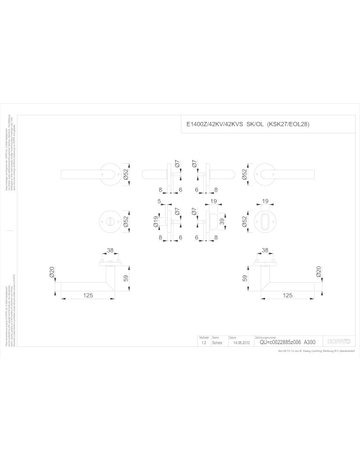 Bild DRG Amsterdam E1400Z/42KV/42KVS Rosette rund ,WC/S,8(8),F9714M,TS37-42 - HOPPE-1