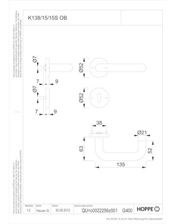 Bild DRG Paris K138/15/15S Rosette rund ,BB,8,verkehrsw.,TS40-44 - HOPPE-1