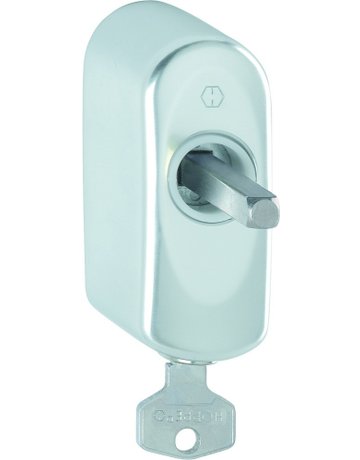 Bild Fenstergriffrosette AUS950S abschliessbar, oval,7/43,F1 - HOPPE-0