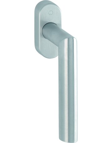 Bild Drehkipp-Fenstergriff, Amsterdam E0400/U30, mit ovaler Rosette, Vierkant 7x 32, edelstahl matt - HOPPE-0