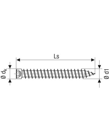 Bild Rahmenanker Zylinderkopf T-STAR plus 30 Vollgewinde, 7,5 x 100mm - SPAX-1