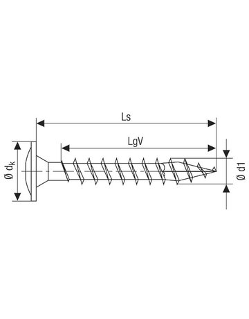 Bild Holzschraube Hi.FORCE Tellerkopf 6x60mm,Vollgw,Innensechsrund T30,WIROX - SPAX-1