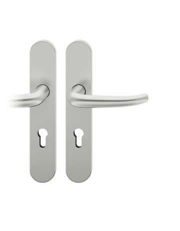 Bild Drückergarnitur 72 1023 LS oval ,PZ72/8,DR,F1,TS 39-48,35° - FSB-0