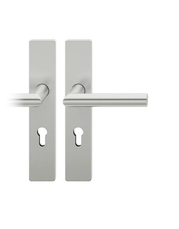 Bild Drückergarnitur 72 1076 LS eck,PZ72/8,DL,F1,TS 39-48,35° - FSB-0