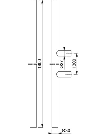 Bild Bügelgriff, E5011, F69 1800 1300 2 BS-1502 - HOPPE-1