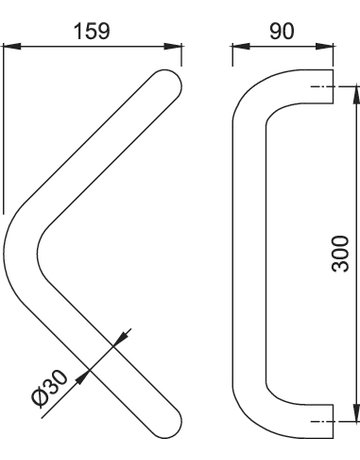 Bild BügelgriffE5210 F69 300 BS-1502 - HOPPE-1