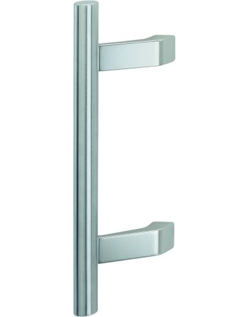 Bild HOPPE Stoßgriff E5014, BA 250mm, Breite 105mm, L 400mm, Durchmesser 30mm, verdeckt verschraubt, matt/aluminium natur eloxiert-0