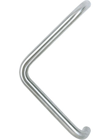 Bild HOPPE Stoßgriff E5200, BA 350mm, Breite 158mm, L 375mm, Durchmesser 25mm, verdeckt verschraubt, edelstahl matt-0