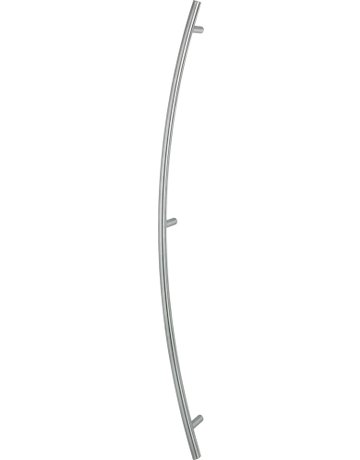 Bild HOPPE Stoßgriff E5511, BA 1.400mm, Breite 119mm, L 1.600mm, Durchmesser 30mm, verdeckt verschraubt, edelstahl matt-0
