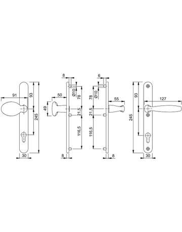 Bild RahmenWeGrt.SchildF1 76G/3346/1810,8/92PZ - HOPPE-1