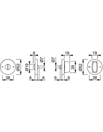 Bild RosetteE42KVS PAAR F69 8 SK/OL 37-42 - HOPPE-1