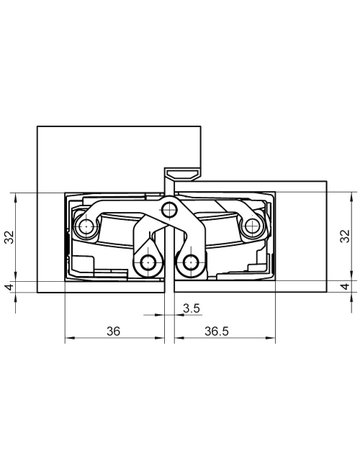 Bild Türband TECTUS TE 540 3D DL-R, poliert vermessingt - SIMONSWERK-3