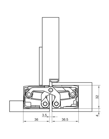 Bild Türband TECTUS TE 540 3D DL-R, poliert vermessingt - SIMONSWERK-4