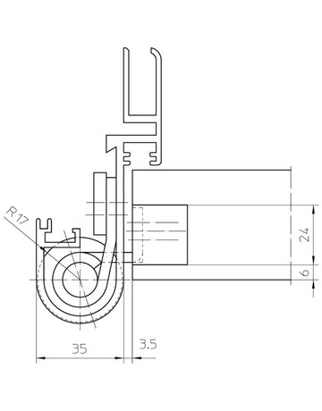 Bild Objekttür- Klemmschutz, für Türband, VARIANT® VN 7100 AL - SIMONSWERK-3