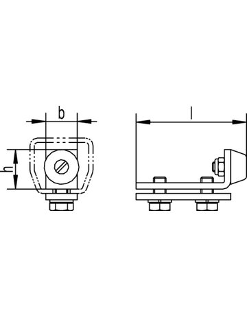 Bild Schienenstopper,für Profil-Nr.600 1600 P/1700 P,Stahl galvanisch verzinkt - HELM-1