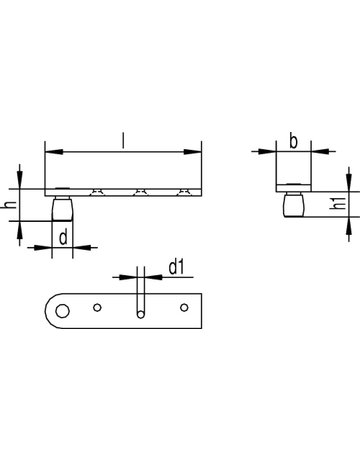 Bild Schiebetor-Führungsrolle,249 F für U-Schiene 240,Stahl - HELM-1