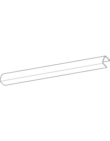 Bild OL-LM-Abdeckprofil,6000mm,OL 320, für Zugstange, naturton eloxiert - GEZE-0