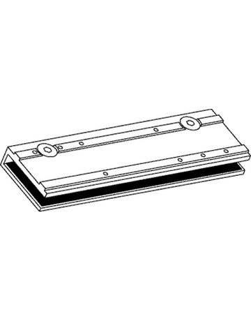 Bild Glastürschuh TS 3000/2000 NV silberfarben lackiert - GEZE-1