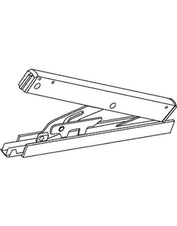 Bild OL-Schere, ohne Flügelbock, OL 95, Aluminium naturton eloxiert - GEZE-2