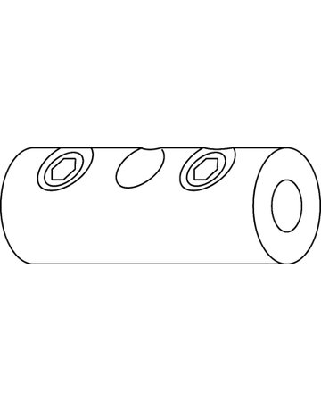 Bild Stangen-Kupplung OL 90/8mm verzinkt Anschluss für E 212 Antrieb - GEZE-1