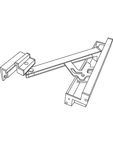 Bild OL-Schere, mit Flügelbock, OL 90N, Aluminium,RAL 9016 lackiert - GEZE-1