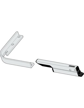 Bild OL-Handhebel, mit Eckumlenkung, OL 320,Hub 70mm,RAL 9016 lackiert - GEZE-1