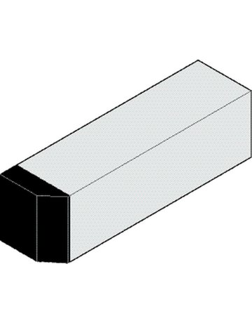 Bild OL-Endabdeckung, für Oberlichtschere, OL 320, Aluminium, naturton eloxiert - GEZE-1
