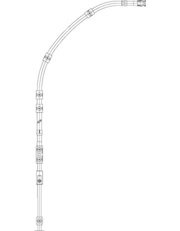 Bild Flexibles Gestänge braun 1000 mm Zuglänge ohne Zubehör - GEZE-2
