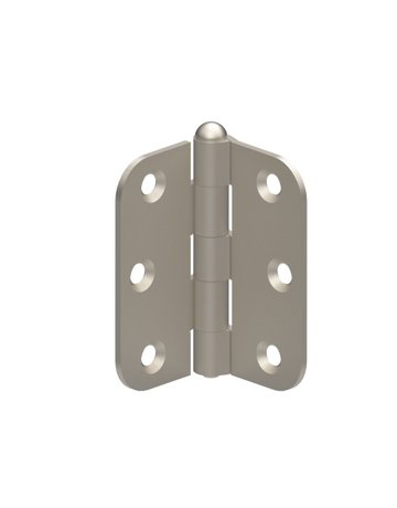 Bild Scharnier ,Schmetterlingsform,B64xH64xS2mm 253,edelstahl - HELM-0