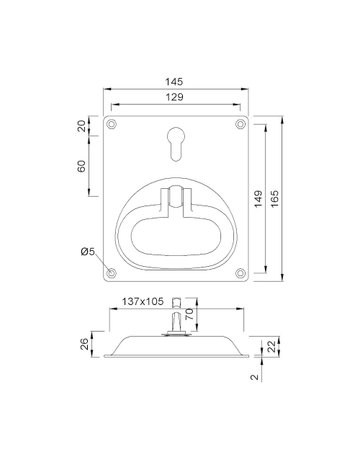 Bild Turnhallenbeschlag 5160 - KWS-1