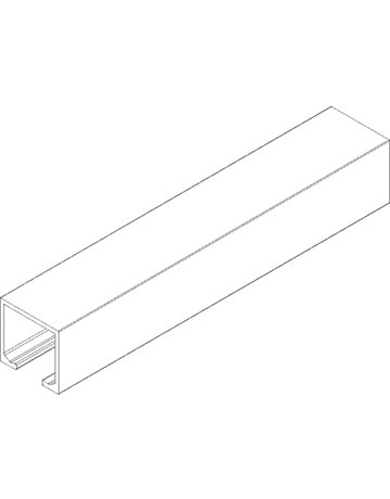 Bild Rollan 80 Laufrohr ohne Zubehör Alu blank 31,2 x 29 x 6000 mm - GEZE-1