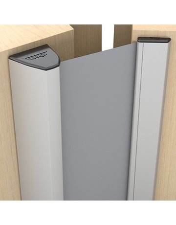 Bild Fingerschutz UniSafe NR-32 w-proof XL 2.500mm,edelstahloptik,Rollo grau - Athmer-0