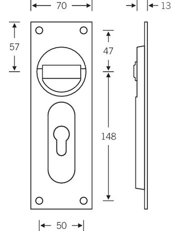 Bild Muschelgriff 42 4205 220x70,mit Ringgriff,PZ88,F1 - FSB-1