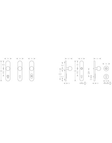 Bild Sicherheits-Wechselgarnitur 73 7375 LS oval ,15mm,ES3,ZA/PZ 72/8,ER - FSB-1