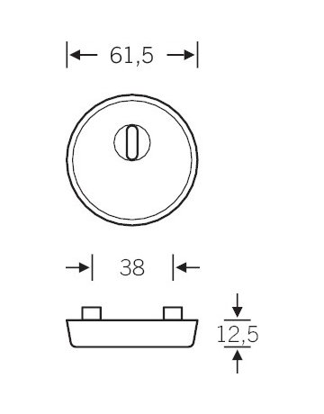 Bild Schutzrosetten-Satz 73 7395 rd,12,5mm,ES1,ZA/PZ,dunkelbr.,TS67-69 - FSB-1