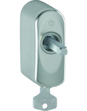 Bild Fenstergriffrosette AUS950S abschliessbar, oval,7/32,F9 - HOPPE-0