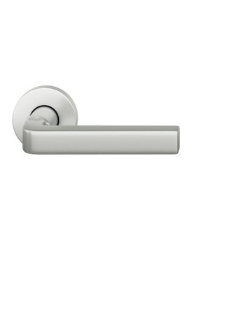 Bild Drückergarnitur 72 1004 ohne Schlüsselrosette ,rd.,8,DL,sw,TS39-48 - FSB-0