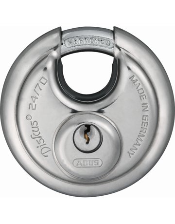 Bild AV - Vorhangschloss, Diskus 24/70, Edelstahl edelstahl - ABUS-0