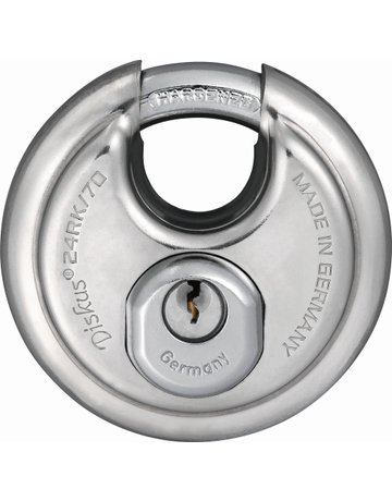 Bild AV - Vorhangschloss, Diskus 24RK/70, Edelstahl edelstahl - ABUS-0
