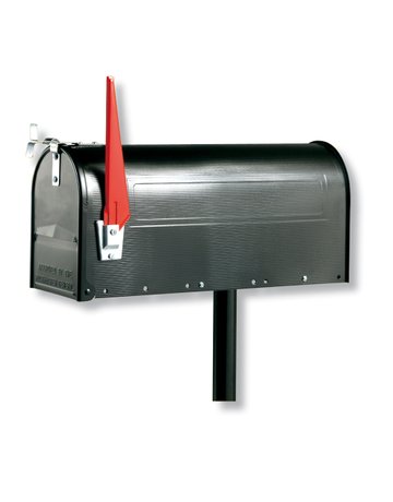Bild Pfosten,für Mailbox,Stahl schwarz 893 S,Ø30mm,H1500mm - BURG WÄCHTER-0