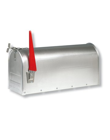Bild US-Mailbox,US-Mailbox 892 ALU,Aluminium mit schwenkbarer Fahne blank - BURG WÄCHTER-0