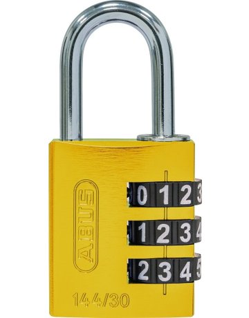 Bild AV - Zahlen-Vorhangschloss 144/30 B/DFNLI, Aluminium, gelb - ABUS-0