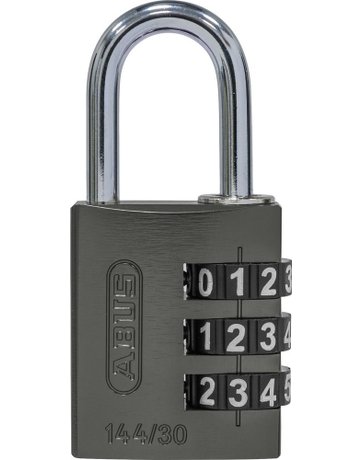 Bild AV - Zahlen-Vorhangschloss 144/30 B/DFNLI, Aluminium, titanium - ABUS-0